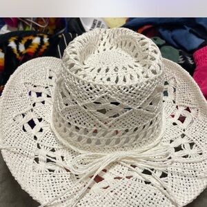 Dry Goods White Crochet Hat